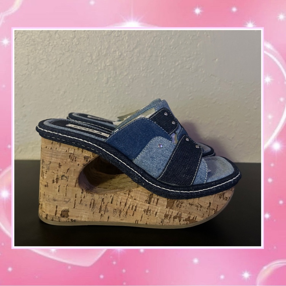 Vintage 90s y2k Chunky Platform Wedges - Picture 4 of 4